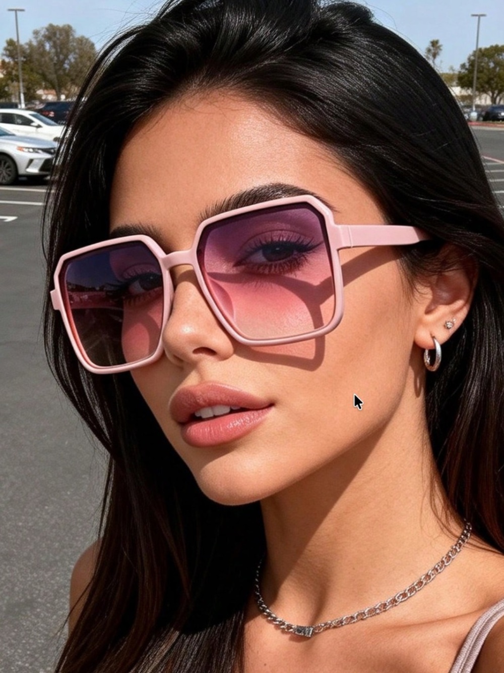 Boho Dusty Pink Frames Ombre Lens Sunnies sunglasses - Picture 2 of 3